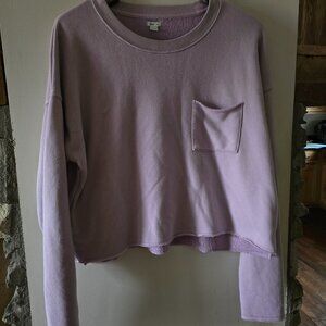 Aerie Lavendar Crop Sweatshirt Medium